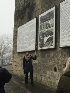 Our tour guide, Anita, giving us an overview of the changes to Budapest